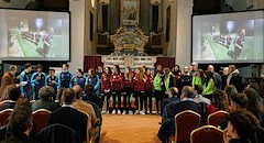 Cortona e le sue stelle, l'omaggio alle squadre di calcio a 5 femminile La gagliarda, Polisportiva Montecchio Vesponi e Upd Val di Pierle